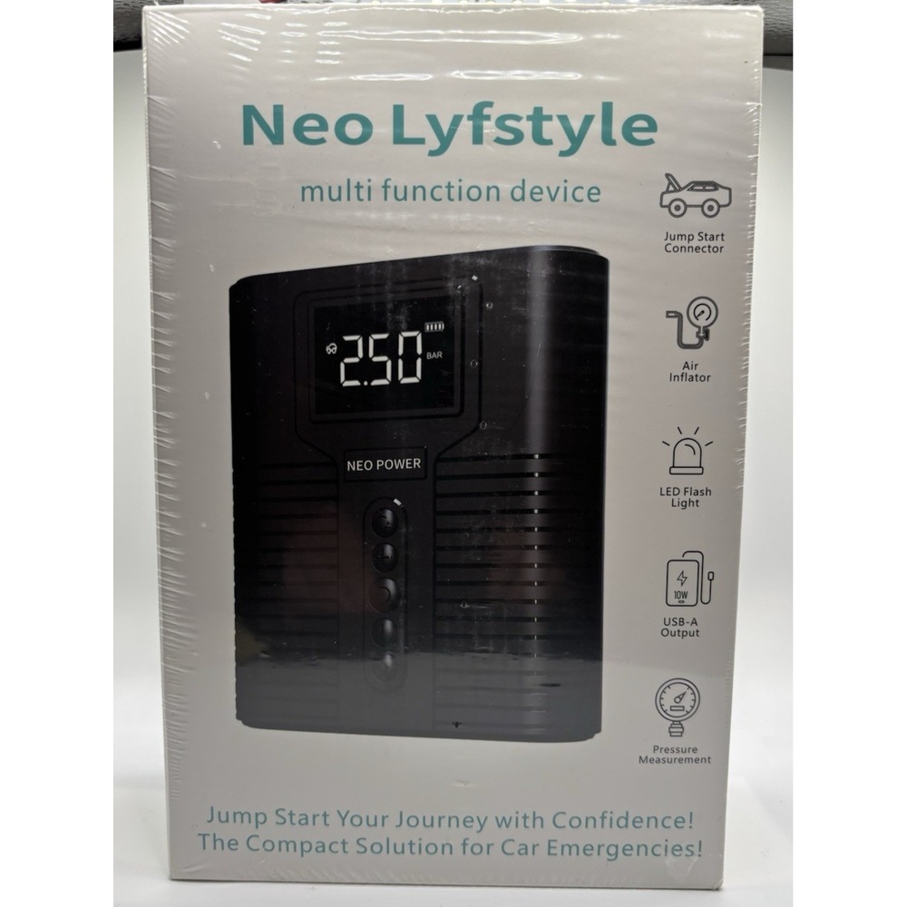 Neo Lyfstyle -‎ Multi-Functional Portable Jump Starter/Air Pump (8800mAh) *NEW*